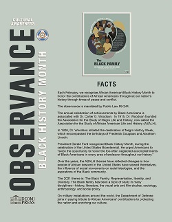 Image of 2021 Black History Month Mini Facts Poster